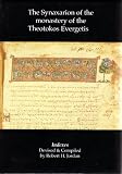 Indexes for The Synaxarion of the monastery of the Theotokos Evergetis