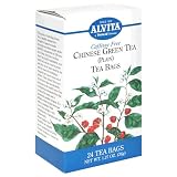 Alvita Tea Bags, Chinese Green Tea, Plain, Caffeine Free, 24 tea bags (Pack of 4)