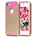 iPhone 5S Case, iPhone 5 Case, AUMIAU Dual Layer Hybrid Luxury Fashion Shockproof Soft Hard Case Cover for Apple iPhone 5/5S