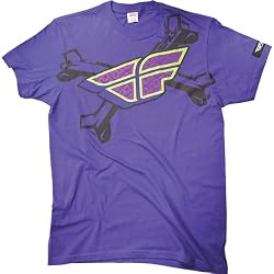 Fly Racing Bone-A-Fide Men's Short-Sleeve Casual Wear Shirt - Purple