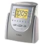 Timex T309T Alarm Clock Radio with Nature Sounds (Titanium)