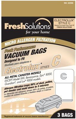Elco Laboratories 70330 Electrolux C Style Vacuum Bag, 3 Pack