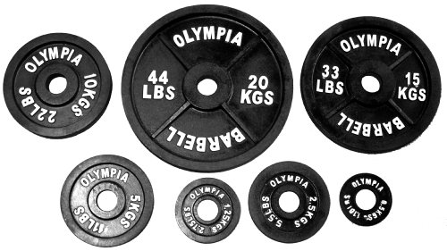 Ader Olympic Plates Kilo Gram Pair 0.5, 1.25, 2.5, 5, 10, 15, 20Kg Set