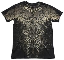 Foliage S/S Guys T-shirt in Black by Affliction Clothing - Ships in ''24'' Hours!