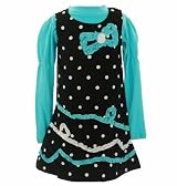 Nannette Girls 2-6x Large Dotted Corduroy Jumper