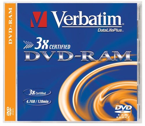 Verbatim DVD-RAM 3x Speed 4,7GB Slim Case 3er Pack DVD-Rohlinge Preisvergleich