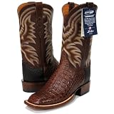 Lucchese 'T5963' Caiman Crocodile Cowboy Boots Mens 9 - Brown by Lucchese