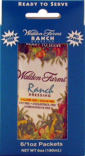 Walden Farms Ranch Salad Dressing Packets - Six 1 oz. packets per box by Walden Farms