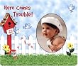 Here Comes Trouble - Photo Magnet Frame