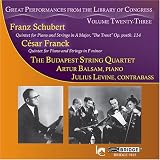 Library of Congress Vol. 23 - Budapest String Quartet, Artur Balsam, Julius Levine