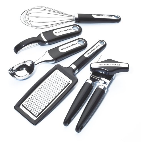 Childrens Toyshop  Kitchen & Housewares : KitchenAid 5-Piece Gadget Set, Black