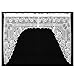 Heritage Lace, White Victorian Rose Swag Pair, 72
