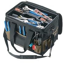 Custom LeatherCraft 1550 36-Pocket Tote Bag with Removable Plastic Tray