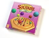Traditional Solitaire with Wooden Board & Pieces