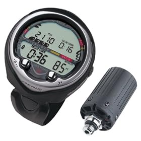 Aeris Elite T3 Hoseless Air Integrated Dive Computer with Transmitter and USB Cable by Marine Compasses