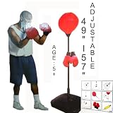 Kids Authority Heavy Duty Punching bag with professional 6oz Boxing gloves - Adjustable up to 52