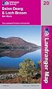 Beinn Dearg and Loch Broom, Ben Wyvis (Landranger Maps)