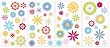 RoomMates RMK1170SCS Graphic Flowers Peel and Stick Wall Decal