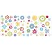 RoomMates RMK1170SCS Graphic Flowers Peel & Stick Applique
