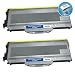 Brother TN-360 Compatible Toner Cartridge High Yield - 2 Pack - Black