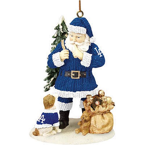 Los Angeles Dodgers MLB Santa's Friend Tree Ornament