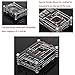 Updated 4 in 1 Professional Kit for Raspberry Pi 3 &Raspberry Pi 2 B &Raspberry Pi B+,black Sliced 9 Layers Case Box + Cooling Fan +micro USB Cable with Turn/on Switch ,Heatsinks