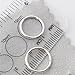 Solid Sterling SILVER Hinged Hoop Earrings,12mm,for men, women, or kids, for nose, ears,lips,brow