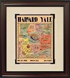 Yale Bulldogs vs Harvard Crimson Vintage Program Art (Framed) - 1928