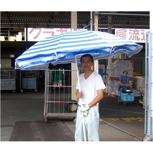 コンバインに取り付けて日よけ!　UVカットパラソル