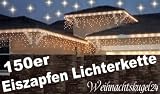 150 Eiszapfen Lichterkette