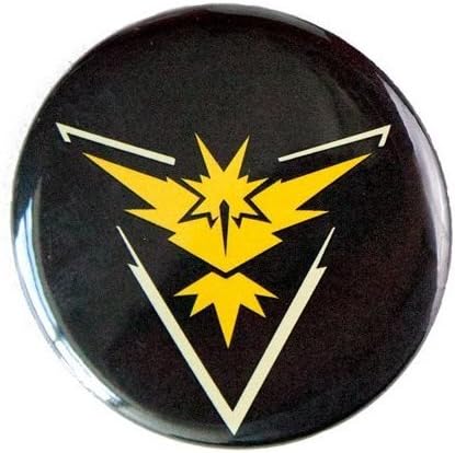 Pokemon Go Team Instinct Button Pin Yellow