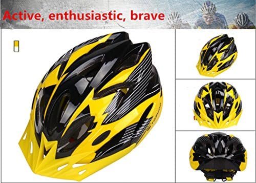 DMYI Multi-sport Helmet Bike and Skate Helmet Lightweight Mountain Bicyle Adult Helmet (Yellow and Black)