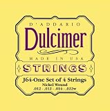 D'Addario Dulcimer Strings Set, Nickel, 4-String