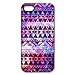 amtonseeshop Nice Brand New Stylish Hot Aztec Tribal Pattern Case for Iphone 5 5s 5th/iphone 4 4g 4gs I9500 (Purple iPhone 5 5S)