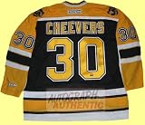 Autographed Gerry Cheevers Boston Bruins Jersey (Black)
