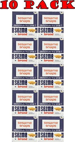 Sezme Sesame Snaps, 40-gram, (24 Count per pack, 10 packs) total 240 units