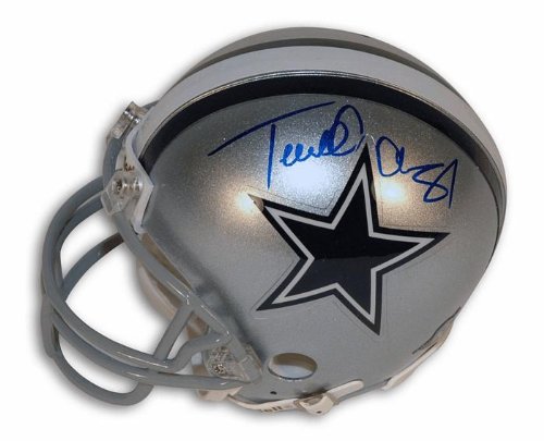 Autographed Terrell Owens Dallas Cowboys Mini Helmet