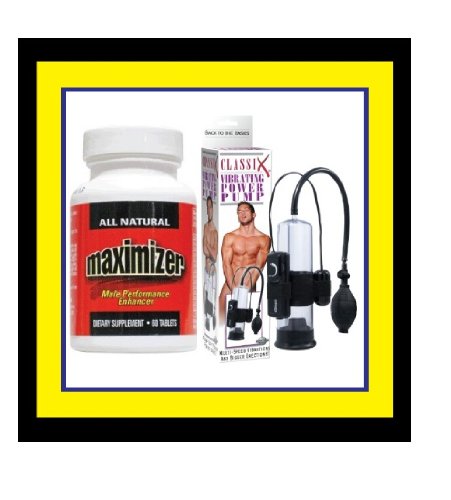 1 Bottle Maximizer Penis Enlargement Pills + 1 Pump 60 Pills