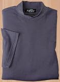 Short-Sleeve Mock T in Navy with White, Size 3XL