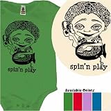 Spin'N Play DJ organic cotton one-piece, 6-12 months, grassy green