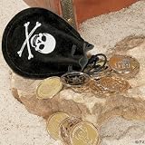 Pirate Bag with Gold Coins (1 ct)