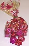 Scotts Cakes Chocolate Peanut Butter Fudge Balls 1 Pound Multi-Heart Bag