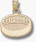 Ottawa Senators "Senators Puck" 7/16" Pendant - 14KT Gold Jewelry