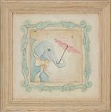 Green Frog Art Vintage Animals On Parade Series Print Framed, Emily
