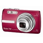 Olympus Stylus 750 7.1MP Digital Camera with Digital Image Stabilized 5x Optical Zoom and CCD Shift Stabilization (Red)