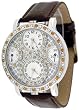 Blings Iced Out Dual Time Zone Watch Model 5547