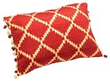 O Oscar Cassandra 18-by-18-Inch Square Woven Decorative Pillow