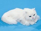 Cat Lying Down Collectible Figurine Kitten Statue Decoration Model New