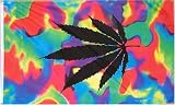 Tie Dye Flag - 3 foot by 5 foot Polyester (NEW)