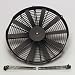 Be Cool 75002: Electric Fan, Single, 16 in. Diameter, Pusher, 2,360 cfm, Black, Plastic, Each